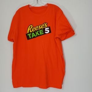 Reese's Take 5 Orange Tee, Size XL